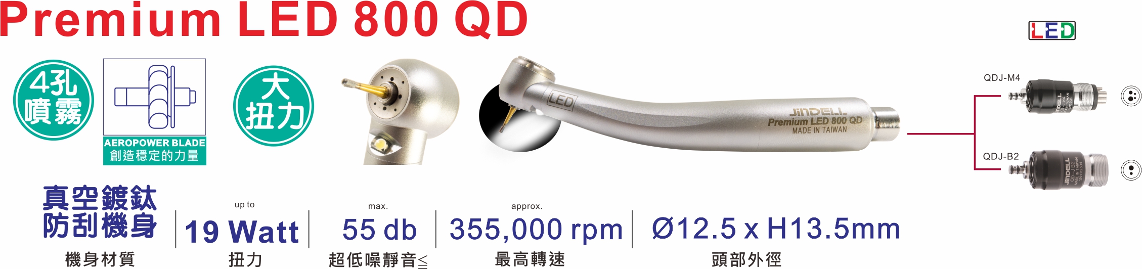 Premium LED 800 QD 中文特點