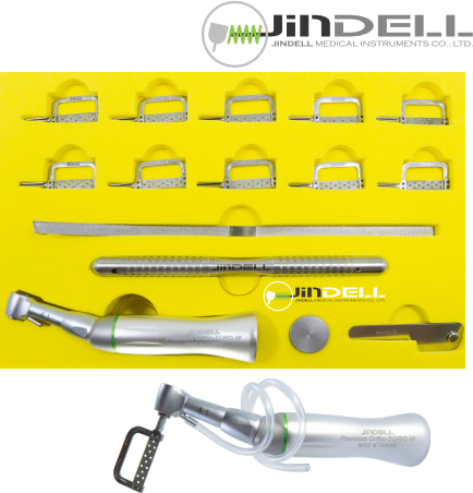 JinDELL Premium Ortho-TORQ IPR鄰面去釉研磨彎機與Orthodontic Strips套裝