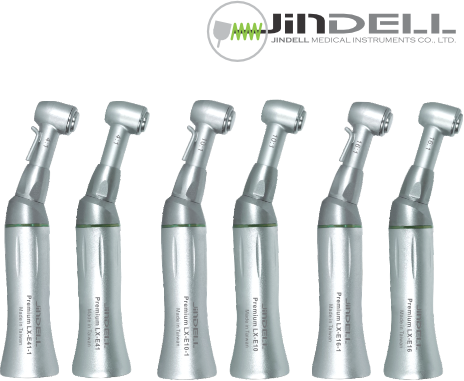 JinDELL Premium LX與XM 4比1 10比1 16比1牙科減速彎機系列