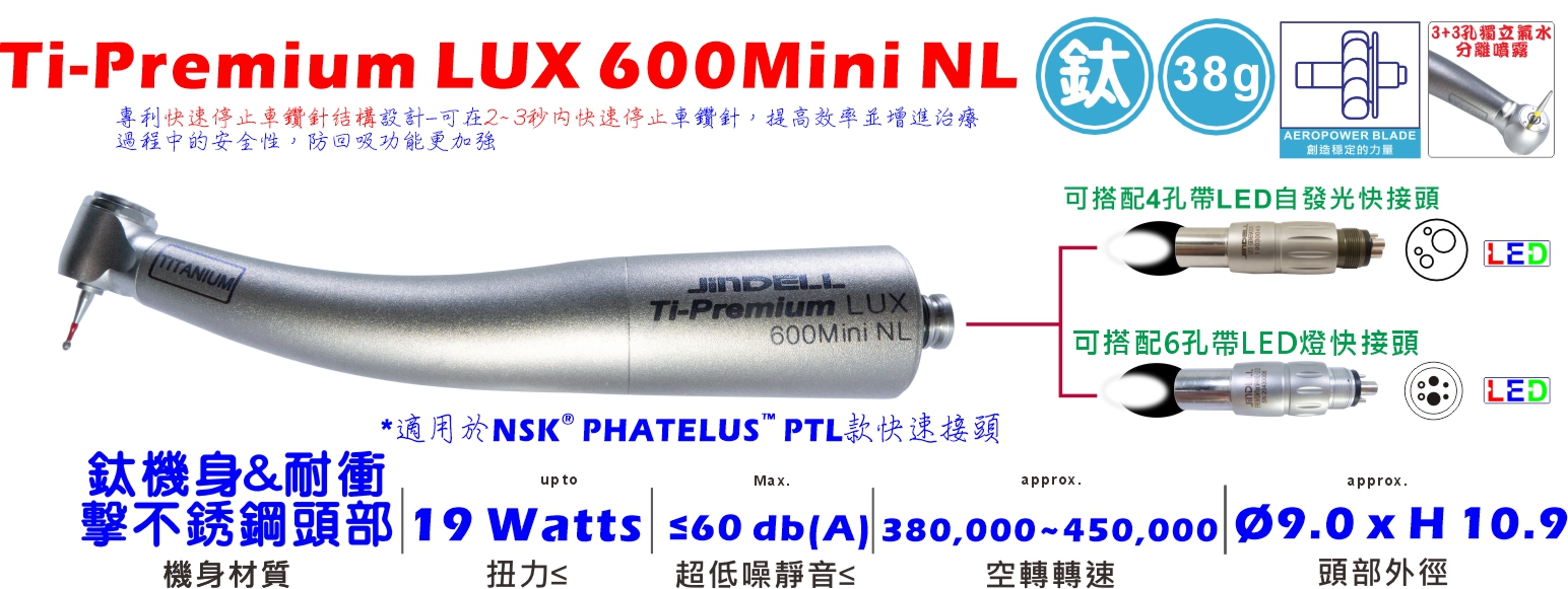 Ti-Premium LUX 600Mini Detail-中文