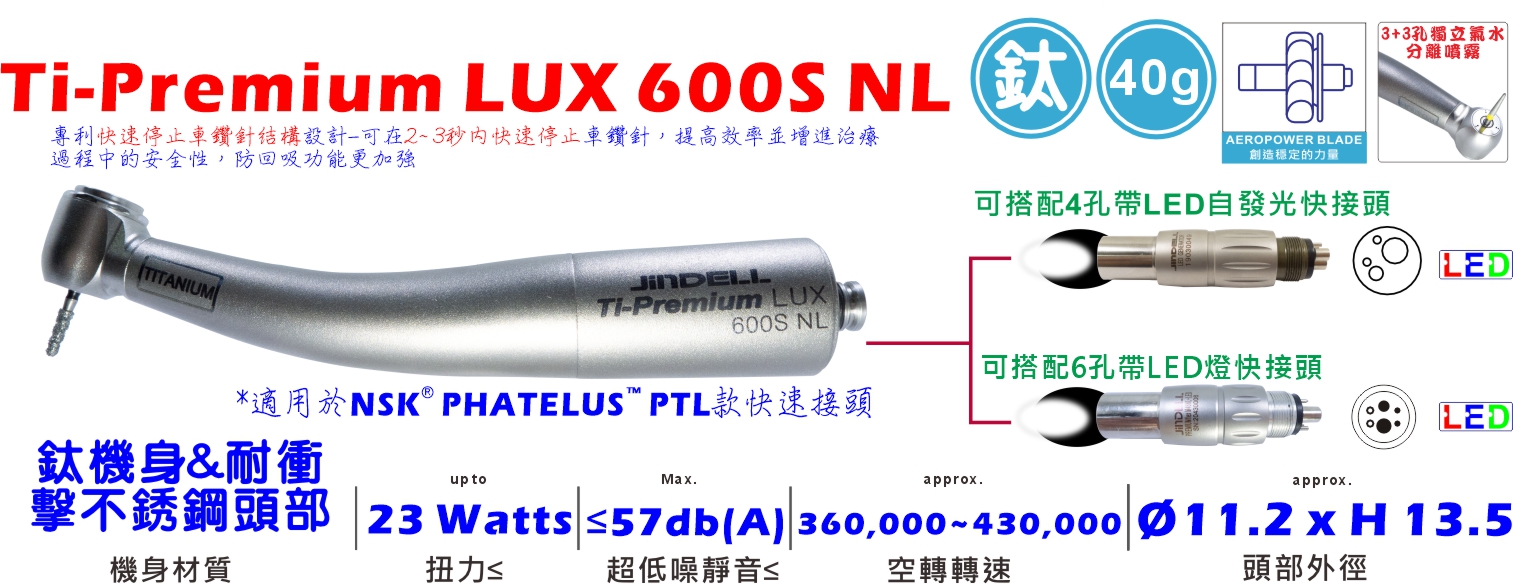 Ti-Premium LUX 600S NL-詳情